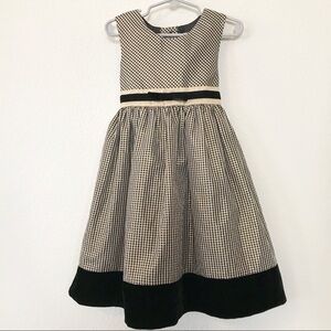 Perfectly Dressed gold and black dress sz 4T